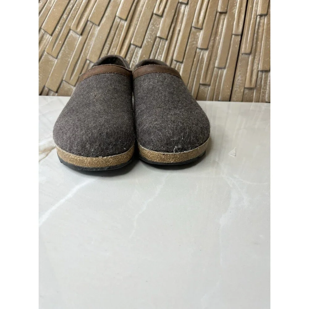 Haflinger Grizzly Buffalo Clogs Mules Slippers Wool Slip On Shoes 37 Us 8 Women